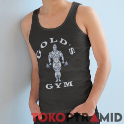 Vintage 90s Faded Black Golds Gym Shirt 4 Vintage 90s Faded Black Golds Gym Tank Top