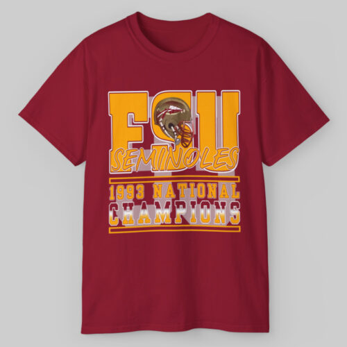 Vintage 90s Florida State 1993 Fsu Seminoles National Champions T shirt