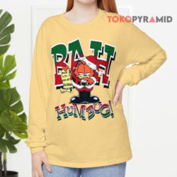 Vintage 90s Garfield Bah Humbug Santa Long sleeved
