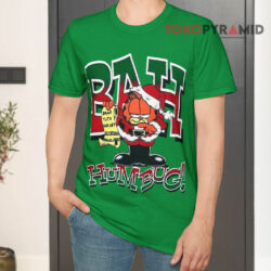 Vintage 90s Garfield Bah Humbug Santa T shirt