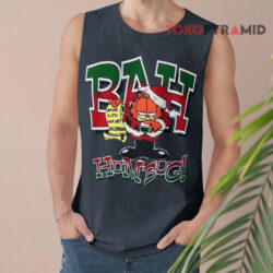 Vintage 90s Garfield Bah Humbug Santa Tank Top