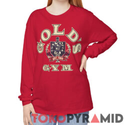 Vintage 90s Golds Gym Maroon Workout 1965 Shirt 3 Vintage 90s Golds Gym Maroon Workout 1965 Shirt Long Sleeve