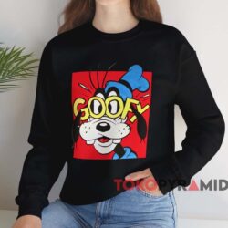Vintage 90s Goofy Big Face T-shirt 4 Vintage 90s Goofy Big Face T shirt Black Sweatshirt