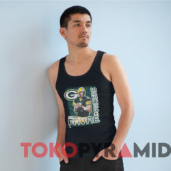 Vintage 90s Green Bay Packers Brett Favre T shirt Black TankTop