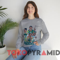 Vintage 90's Green Bay Packers Caricature T-shirt 3 Vintage 90's Green Bay Packers Caricature T shirt Grey Sweatshirt