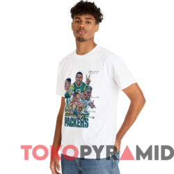 Vintage 90's Green Bay Packers Caricature T shirt White T shirt