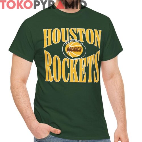 Vintage 90s Houston Rockets Spell Out Logo Shirt