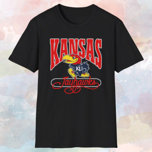 Vintage 90s Kansas Jayhawks Basketball Shirt Black T shirt Vintage 90s Kansas Jayhawks Basketball Shirt Black T shirt