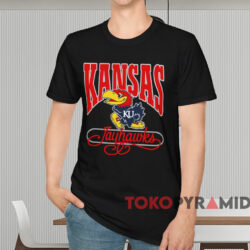 Vintage 90s Kansas Jayhawks Basketball Shirt Black T shirt