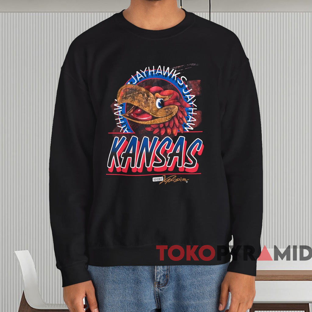 Vintage 90s Kansas Jayhawks Shirt Black Sweatshirt Vintage 90s Kansas Jayhawks Shirt Black Sweatshirt