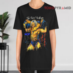 Vintage 90s Lex Luger The Total Package Wcw Wrestling Black T shirt