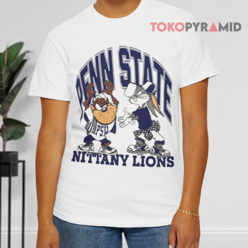 Vintage 90s Looney Tunes Penn State Nittany Lions White T shirt Vintage 90s Looney Tunes Penn State Nittany Lions White T shirt