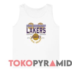 Rare Vintage 90s Los Angeles Lakers Pacific Division Western Conference Tee 2 Vintage 90s Los Angeles Lakers Pacific Division Western Conference Tee White Tanktop