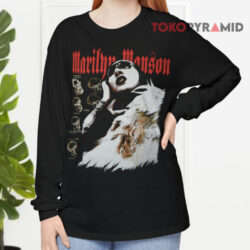 Vintage 90s Marilyn Manson Evolution Of Men Skull Shirt 4 Vintage 90s Marilyn Manson Evolution Of Men Skull Long sleeved