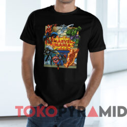 Vintage 90s Marvel Mania T shirt Black T shirt