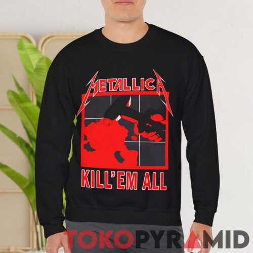 Vintage 90s Metallica Kill Em All Shirt 2 sided Front Sweatshirt