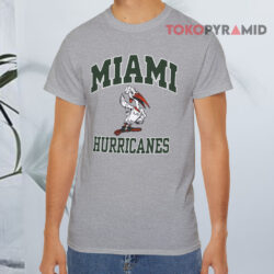 Vintage 90s Miami Hurricanes Grey T shirt