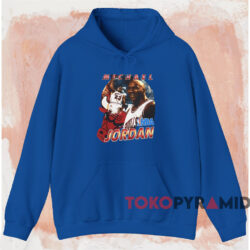 Vintage 90s Michael Jordan NBA T-shirt 2 Vintage 90s Michael Jordan Nba T shirt Blue Hoodie