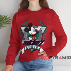 Vintage 90s Mickey Mouse Florida T-shirt 4 Vintage 90s Mickey Mouse Florida T shirt Red Sweatshirt