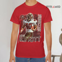 Vintage 90s Mike Alstott Tampa Bay Buccaneers Red T shirt
