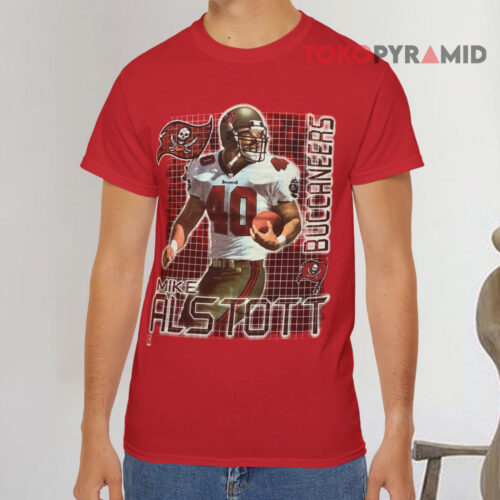 Vintage 90s Mike Alstott Tampa Bay Buccaneers Red T shirt