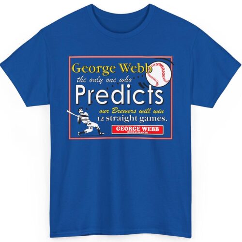 Vintage 90s Milwaukee George Webb Brewers Shirt