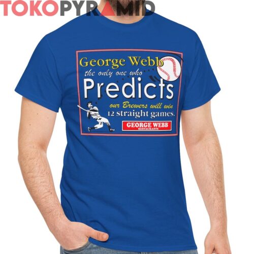 Vintage 90s Milwaukee George Webb Brewers Shirt