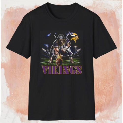 Vintage 90s Minnesota Vikings Lightning Shirt Black T shirt Vintage 90s Minnesota Vikings Lightning Shirt Black T shirt
