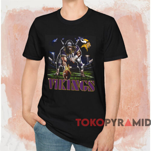 Vintage 90s Minnesota Vikings Lightning Shirt Black T shirt Vintage 90s Minnesota Vikings Lightning Shirt Black T shirt