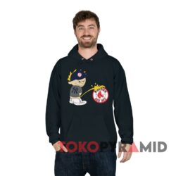 Vintage 90s Mlb New York Yankees Vs Boston Red Sox Tee Black Hoodie