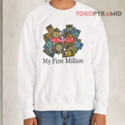 Vintage 90s Monopoly My First Million Dollar Sweatshirt