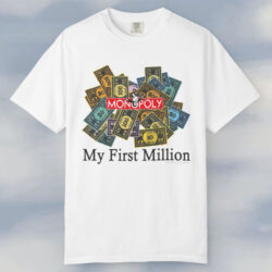Vintage 90s Monopoly My First Million Dollar T shirt