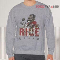 Vintage 90s NFL Jerry Rice 49ERS Caricature Shirt 2 Vintage 90s NFL Jerry Rice 49ERS Caricature Sweatshirt