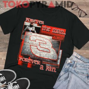 Vintage 90s Nascar Dale Earnhardt 3 Forever The Man Forever A Fan T shirt