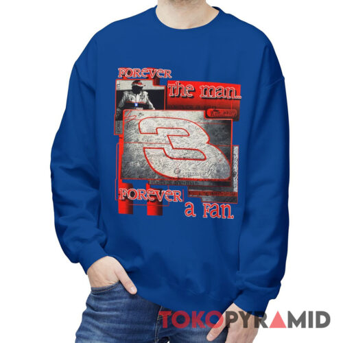 Vintage 90s Nascar Dale Earnhardt 3 Forever The Man Forever a Fan Sweatshirt