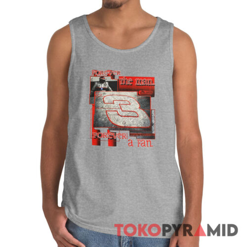 Vintage 90s Nascar Dale Earnhardt 3 Forever The Man Forever a Fan Tank Top