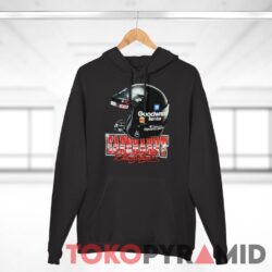 Vintage 90s Nascar Dale Earnhardt Helmet T shirt Intimidator Black Hoodie