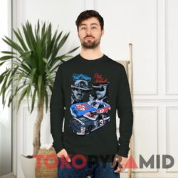 Vintage 90s Nascar Dale Earnhardt Richard Petty 7 Time Champion Black Long sleeved