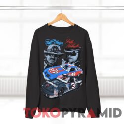 Vintage 90s Nascar Dale Earnhardt Richard Petty 7 Time Champion Black Sweatshirt