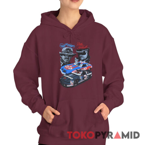 Vintage 90s Nascar Dale Earnhardt Richard Petty 7 Time Champion Hoodie Vintage 90s Nascar Dale Earnhardt Richard Petty 7 Time Champion Hoodie