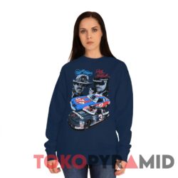Vintage 90s Nascar Dale Earnhardt Richard Petty 7 Time Champion Navy Sweatshirt