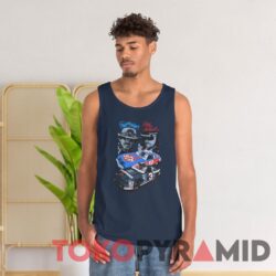 Vintage 90s Nascar Dale Earnhardt Richard Petty 7 Time Champion Navy Tank Top