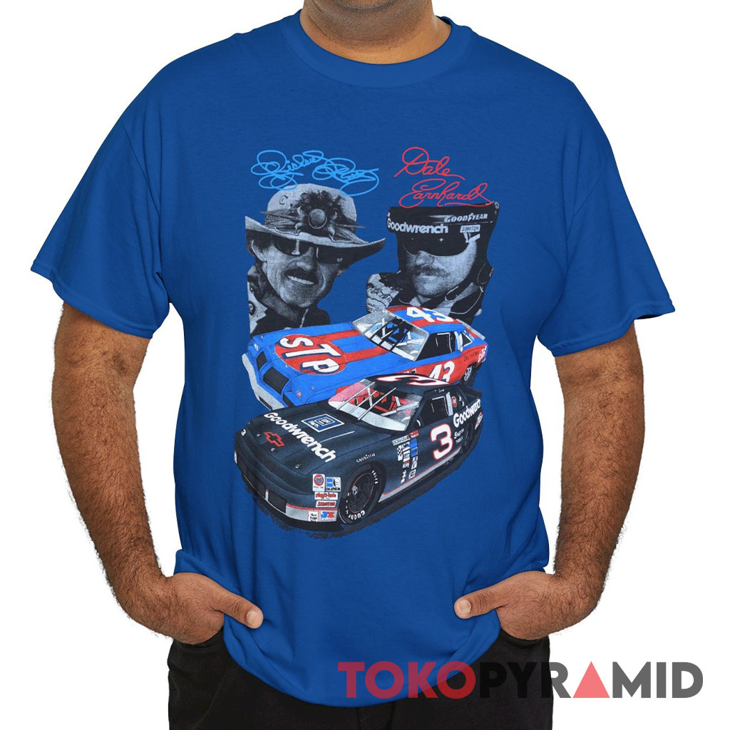 Vintage 90s Nascar Dale Earnhardt Richard Petty 7 Time Champion Shirt Vintage 90s Nascar Dale Earnhardt Richard Petty 7 Time Champion Shirt