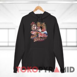 Vintage 90s Nascar Dale Earnhardt Runnin' Like The Tasmanian Devil Black Hoodie