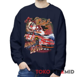 Vintage 90s Nascar Dale Earnhardt Runnin' Like The Tasmanian Devil Sweatshirt