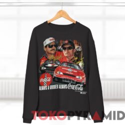 Vintage 90s Nascar Dale Earnhardt Sr. Jr. T-shirt Coca-Cola 2 Vintage 90s Nascar Dale Earnhardt Sr. Jr. T shirt Coca Cola Black Sweatshirt