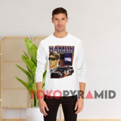 Vintage 90s Nascar Denny Hamlin FedEx Every Day Is Race Day T-shirt 3 Vintage 90s Nascar Denny Hamlin Fedex Every Day Is Race Day White Long sleeved