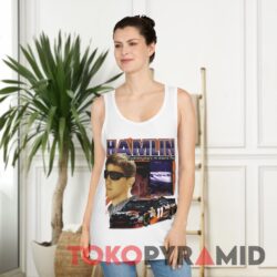 Vintage 90s Nascar Denny Hamlin Fedex Every Day Is Race Day White Tank Top