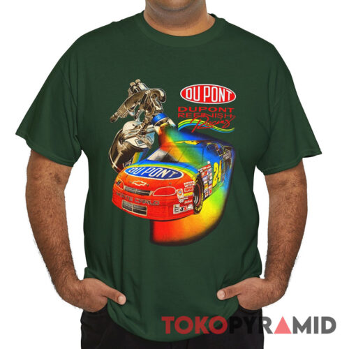 Vintage 90s Nascar Jeff Gordon Dupont Refinish Racing Shirt