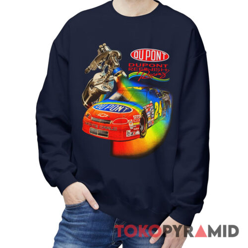 Vintage 90s Nascar Jeff Gordon Dupont Refinish Racing Sweatshirt